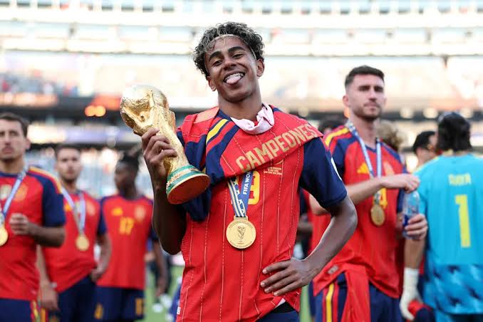 Almost completed the set' – Lamine Yamal reacts to winning World Cup 2026 with Spain - Yahoo Sports