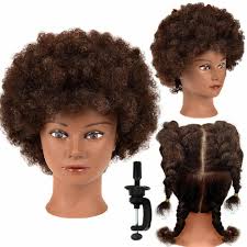 afro mannequin head human hair head