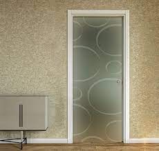 Sliding Casket Doors In Frosted Glass