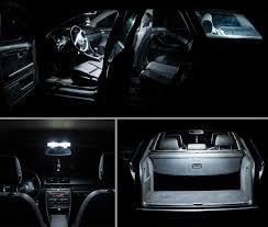 Interior Car Led Bulbs Replacement Kit For Audi A4 B8 14pcs Cool White 6000k