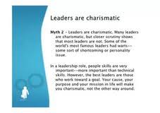 Essay about leaders