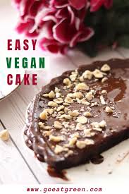Learn how to veganize any sweet treat by following the recipes in this guide. Easy Vegan Dessert Recipe Go Eat Green Chocolate Carob Cake