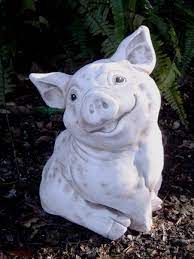 Happy Pig Garden Ornaments Yard Art