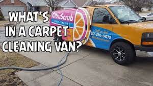 what s in a carpet cleaning van you