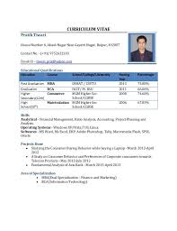 Resume format for freshers StepAhead