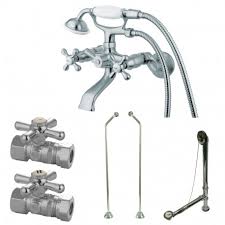 Wall Mount Clawfoot Tub Faucet Package