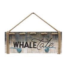 Hometrends Wood Whale Wall Art