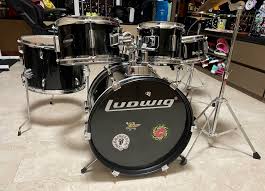 ludwig junior 5 piece drum kit drum