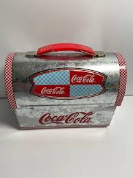 e coca cola mini lunch box tin dome