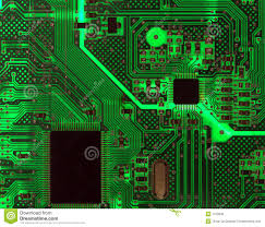 Backlit Computer Circuit Board Background Stock Image Image Of