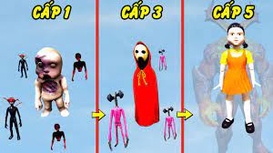 GTA 5 - Các phiên bản của Búp bê kinh dị trong Squid game (Trò chơi con  mực)