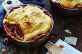 barbecue pot pie with cheese grits crust