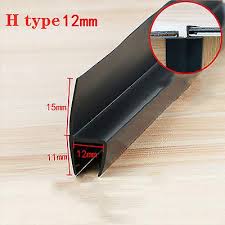 Black Shower Screen Seal Strip For 6mm