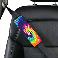 Buy Rainbow Tie Dye Car Seat Belt Cover