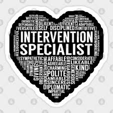 Intervention Specialist Heart - Intervention Specialist - Sticker |  TeePublic