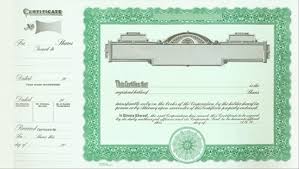 Corporate Publishing Goes Litho 722 Stock Certificates