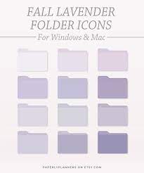 Fall Lavender Desktop Folder Icons Mac