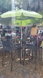 bar height patio table w chairs