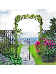 Outsunny Garden Arbor Arch Gate With