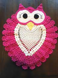 beautiful owl rug crochet diagram
