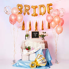 Throw a legendary bachelorette party with perfectly themed party supplies from oriental trading. Bachelorette Party Decorations And Photo Props Bridal Shower Decorations Bachelorette Party Supplies Kit With Bride To Be Sash Veil Tassel Garland And 14 Balloons Including Bride Letter Balloon Amazon In Toys