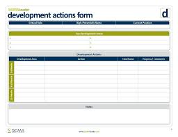 talent development template sigma