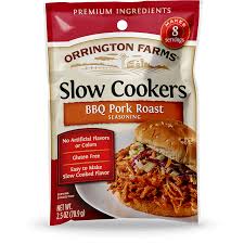 bbq pork roast slow cookers mix pouch