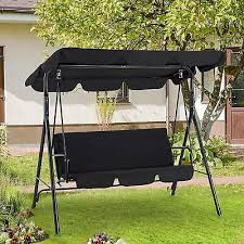 3 person outdoor swing chair patio