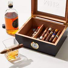 cigar and whiskey gift set mark and