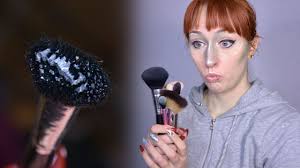 get liquid latex out of makeup brushes