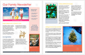 Family Newsletter Template 3 Printable Layouts