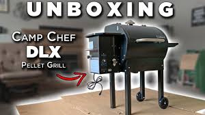 One made entirely of black painted steel and the other with a few stainless steel body parts. Camp Chef Dlx Pellet Grill Unboxing Assembly Youtube