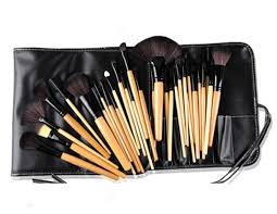 plastic makeup brushes set of 24