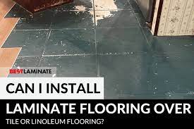 install laminate flooring over tile