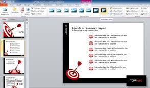 On Target Darts Template For Powerpoint Presentations