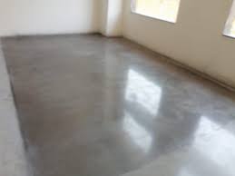gray polished industrial concrete