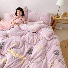 Sailor Moon Luna C Velvet Bed Sheet