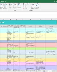 How I Use Excel To Organize All My Travel Plans Research