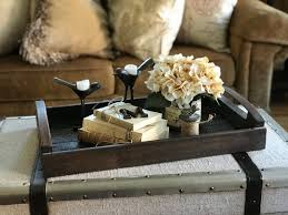 how to style a coffee table tray love