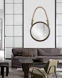 Small Round Wall Mirror Metal Framed