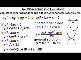 Characteristic Equation And General