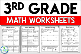 Invite students to brainstorm these math skills (e.g., adding and subtracting food prices, calculating percentages for the tip, etc.). 3rd Grade Math Worksheets Free And Printable Appletastic Learning