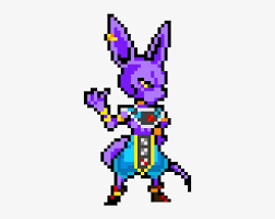 Get paid for your art. Beerus The Destroyer Pixel Art Hit Dragon Ball Transparent Png 400x620 Free Download On Nicepng