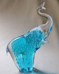 murano bubble glass elephant glass