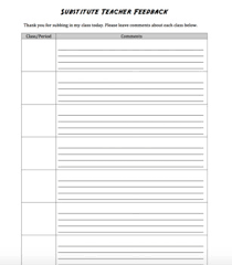 Back To School Blank Teacher Forms And Templates