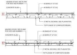 Composite Slab On Metal Deck With Rebar Structural