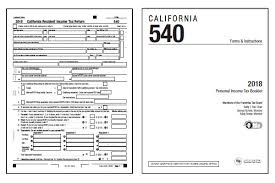 California Tax Forms 2019 Printable State Ca 540 Ca 540ez