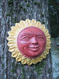 Wall Plaques Smiling Sun Hanging