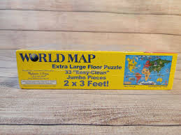 melissa doug floor puzzle world map ebay