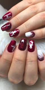 Amazing Christmas Nails Designs For New Year Party For 2019